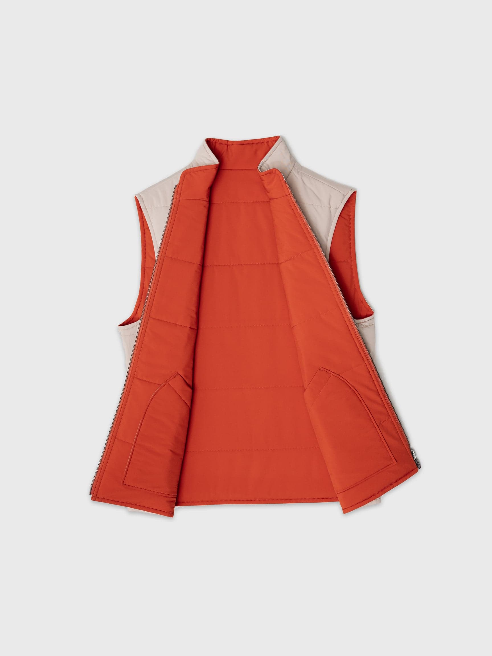 Panelled Reversible Gilet — reversible design