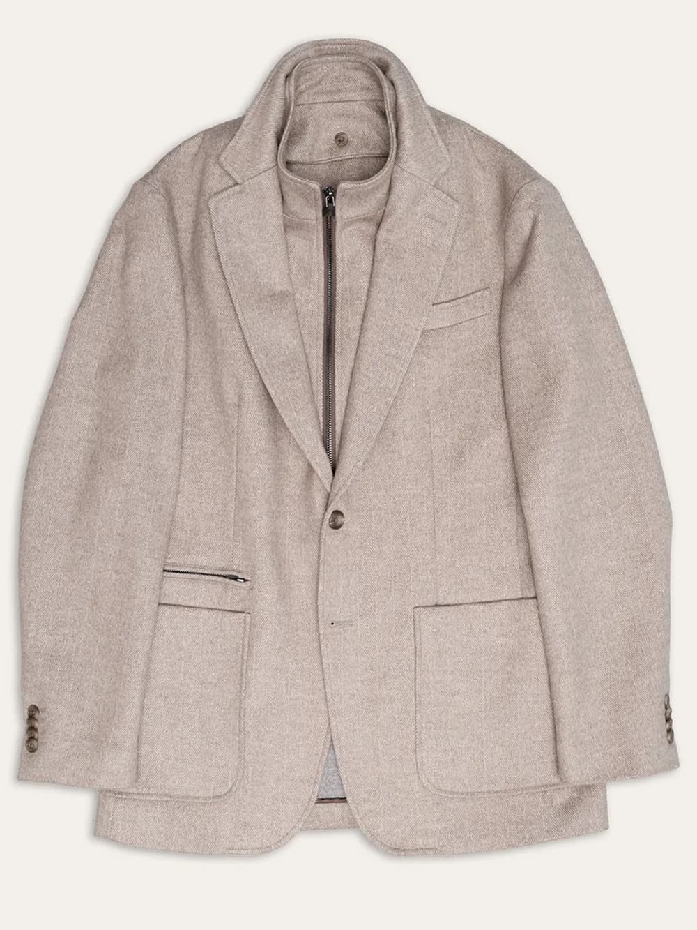 Hybrid jacket — detail