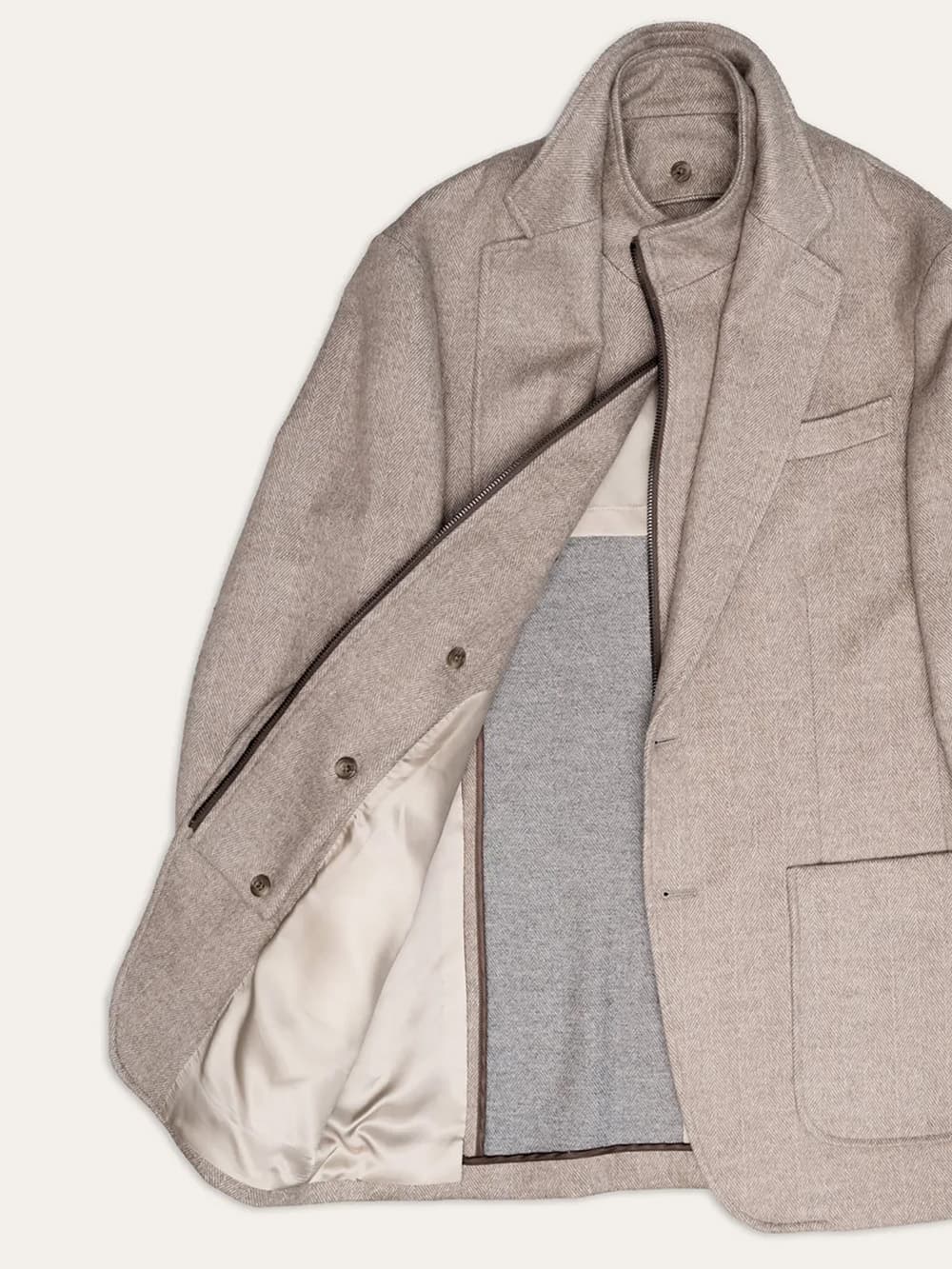 Hybrid jacket — detail