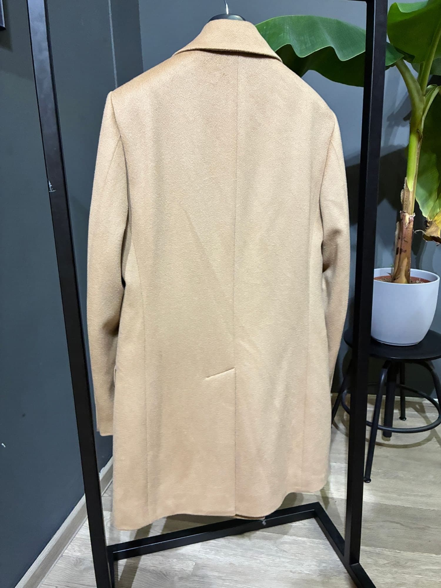 Kabát velbloudí (camel), jednobarevný