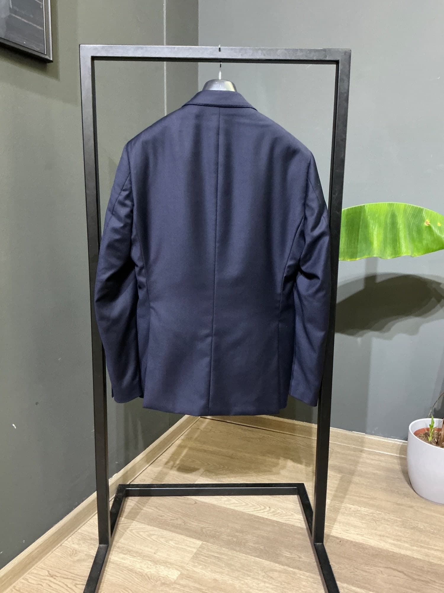 Dvouřadý navy blazer