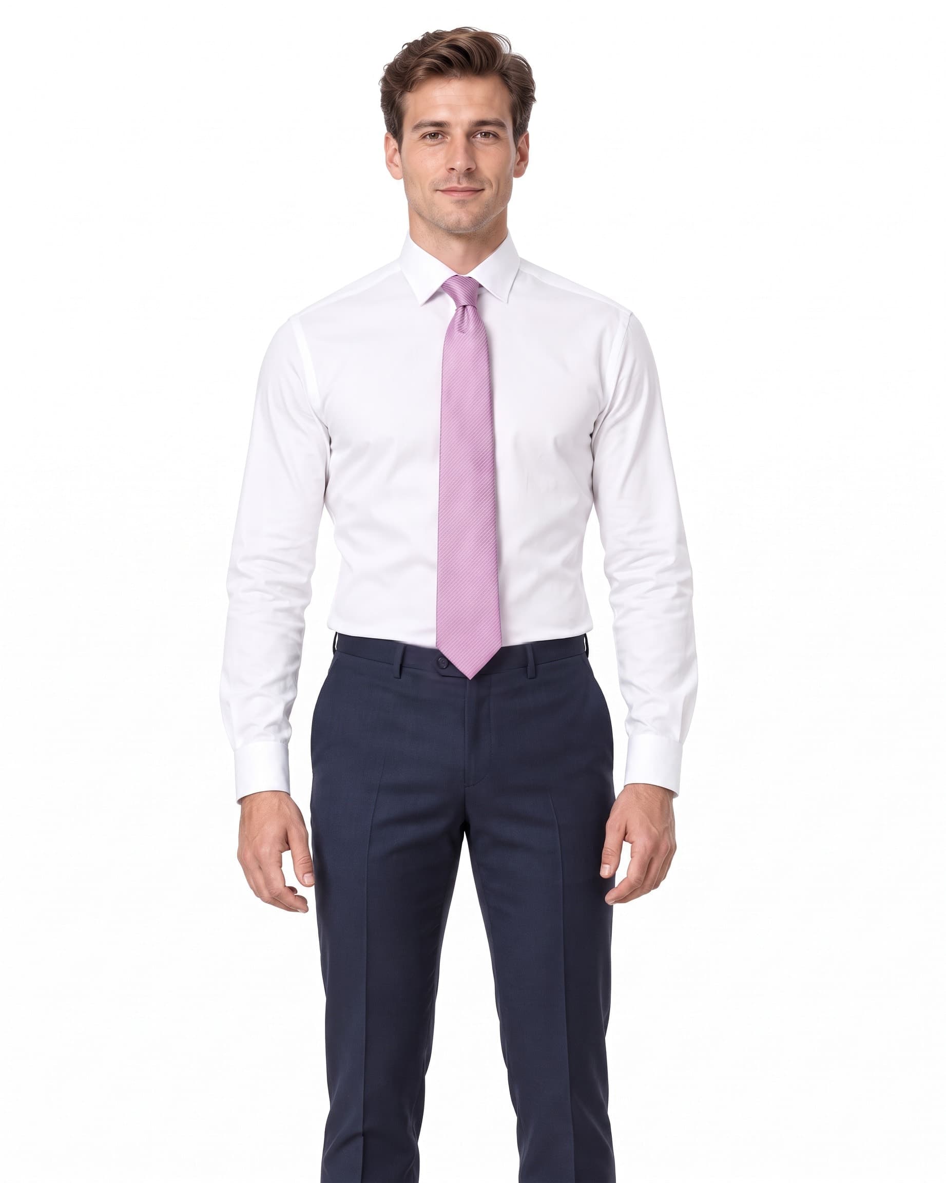Pink Fine Stripe Tie
