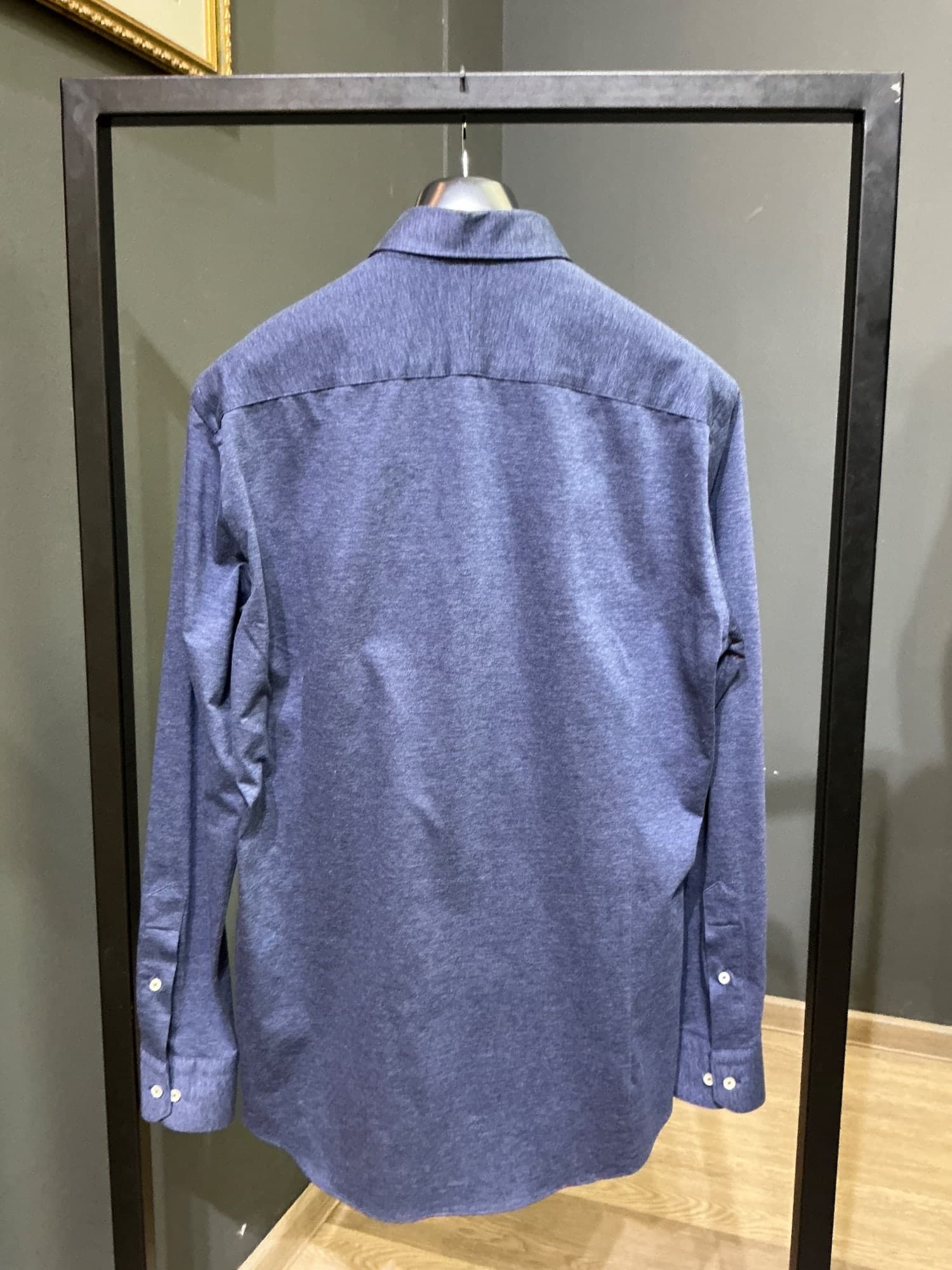 Košile Pique modrá denim