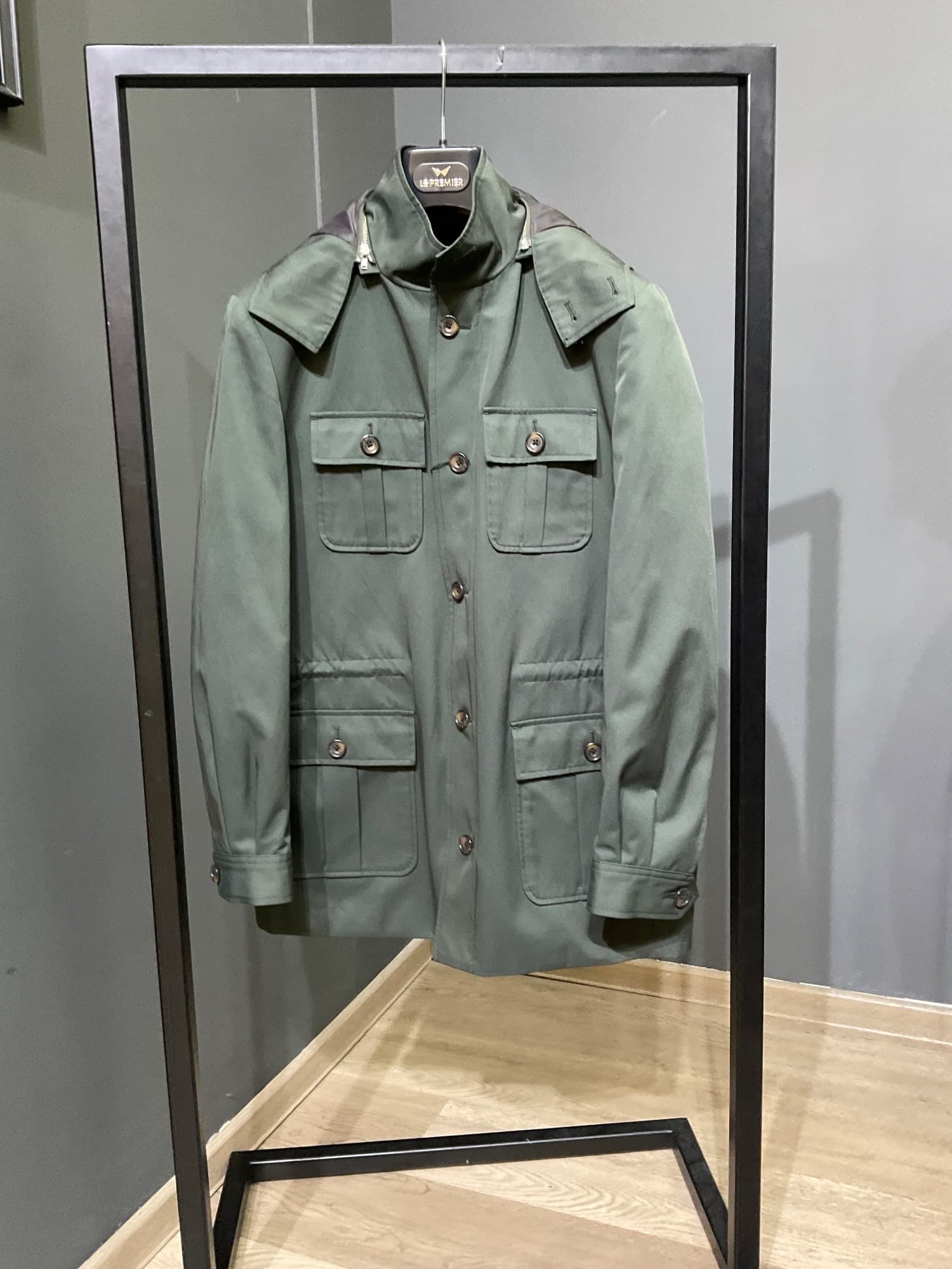 Zelená safari jacket bunda