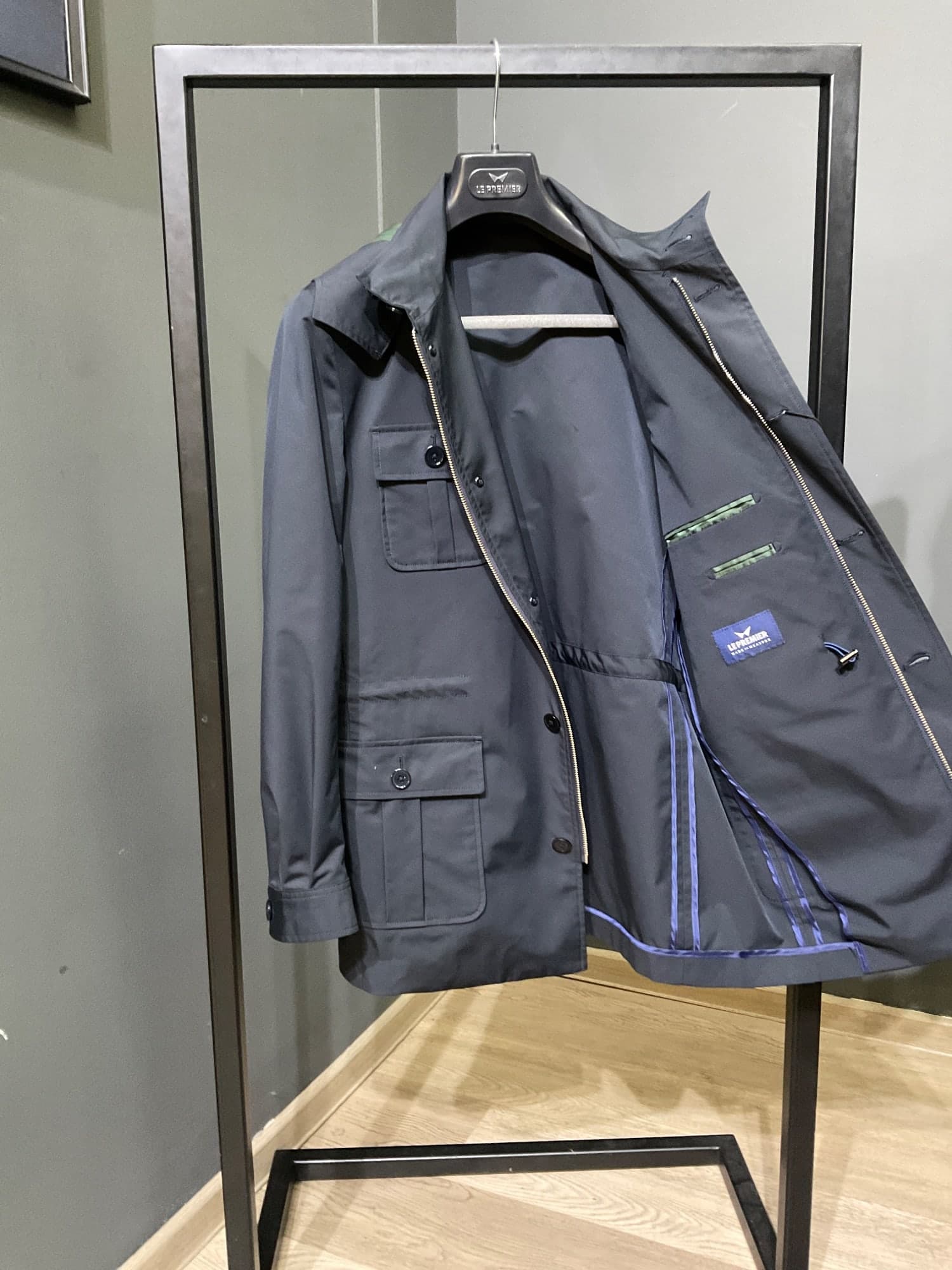 Navy Safari jacket bunda